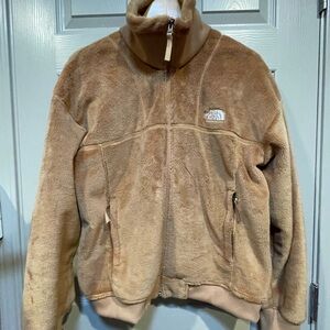 Like New The North Face Women’s Osito Lux Jacket Tan Extra Soft Lux Fleece